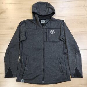 BlackOvis Trailhead Hoodie Mens Small Gray Full Zip Fleece‎ Outdoor Sweatshirt